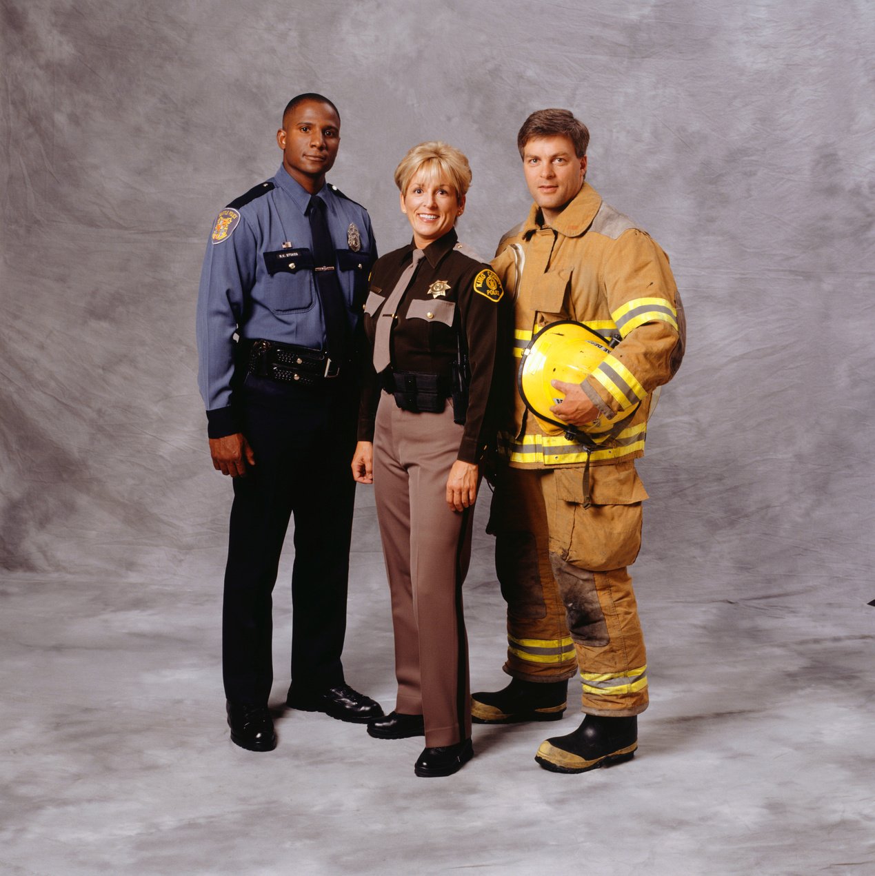 Police Officer, fire-fighter and sheriff, (Portrait)